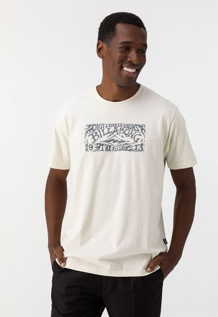 Camiseta Billabong Arch Wave Off-White - Marca Billabong