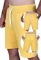Bermuda Masculina Moletom Shorts Moleton Use Miron Amarelo - Marca Use Miron