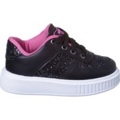 Tênis Infantil Feminino Juliette NilQi FlatForm Casual Com Glitter Preto - Marca Footz