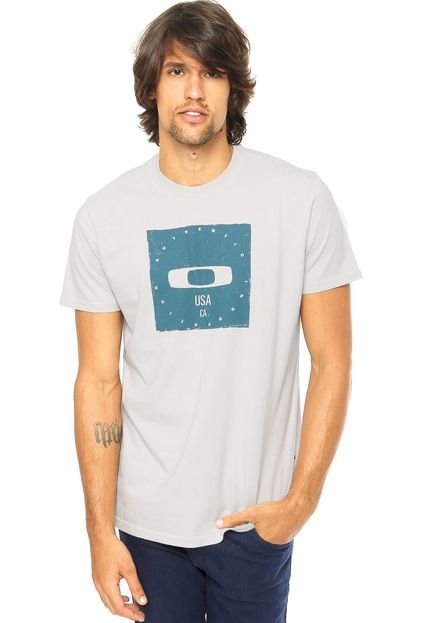 Camiseta MC Oakley Bolded Square Light Grey - Marca Oakley