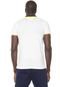 Camisa Polo Tommy Hilfiger Slim Listrada Branca/Amarela - Marca Tommy Hilfiger