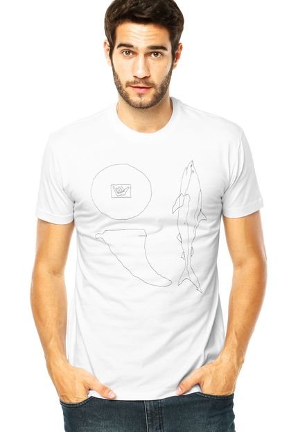 Camiseta Hang Loose Shark Branca - Marca Hang Loose