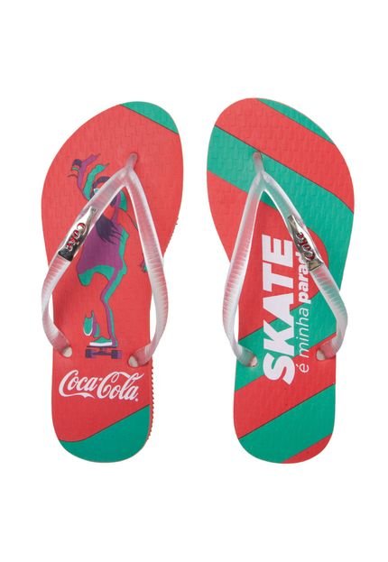 Chinelo Coca-Cola Shoes Skate Vermelho - Marca Coca Cola