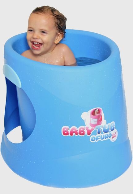 Banheira Babytub Ofurô 1 a 6 anos Azul - Marca Baby Tub
