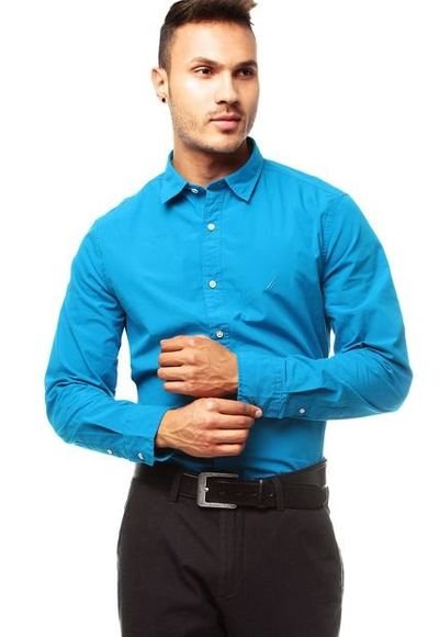 Camisa Azul Turquesa Nautica - Compra Ahora | Colombia