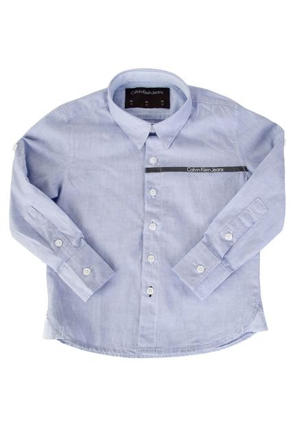 Camisa Calvin Klein Kids New Azul - Marca Calvin Klein Kids