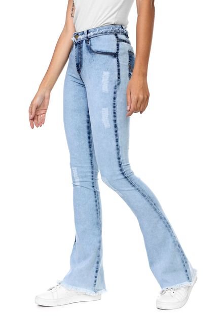 Calça Jeans GRIFLE COMPANY Flare Destroyed Azul - Marca GRIFLE COMPANY