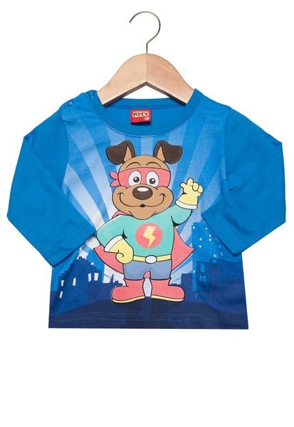 Camiseta Kyly Infantil Cachorro Azul - Marca Kyly
