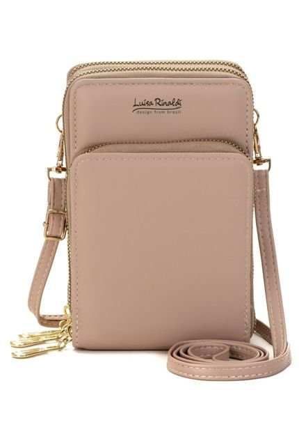 Bolsa Feminina Porta Celular Shoulder Bag Star Shop Transversal Carteira Amendoa - Marca STAR SHOP
