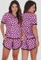 Pijama Fadinha Tecido Refrescante Short Cós Alto Click Mais Bonita - Marca Click Mais Bonita