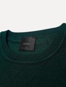 Suéter Aramis Masculino Tricot Crewneck Jacquard Verde Escuro - Marca Aramis