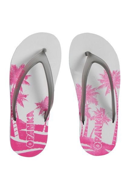 Chinelo OPANKA Tropical Branco - Marca OPANKA