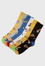 Pack 6 Calcetines Anselmo Multicolor Topsoc