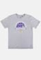 Camiseta NBA Juvenil City Nation Los Angeles Lakers Cinza Mescla - Marca NBA