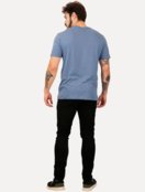 Camiseta Aramis Masculina Confort Bold Espelhado Azul Médio - Marca Aramis