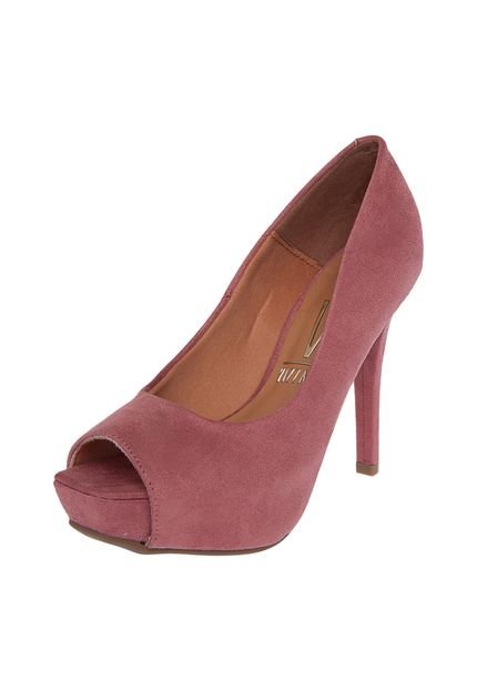 Peep Toe Vizzano Meia Pata Rosa - Marca Vizzano