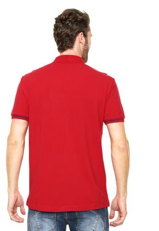 Camisa Polo Ellus Bordado Vermelho