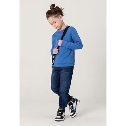 Calça Azul Jogger Jeans Comfort Infantil Menino Brandili Incolor - Marca Brandili