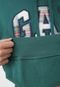 Blusa de Moletom Fechada GAP Logo Xadrez Verde - Marca GAP