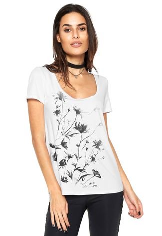 Camiseta Forum Floral Branco