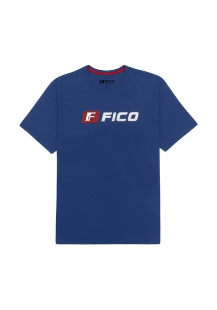 Camiseta Juvenil Manga Curta com Estampa FICO - Marca Fico