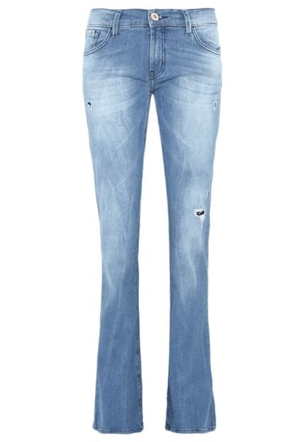 Calça Jeans Forum Reta Verônica Bordh Azul - Marca Forum