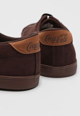 Tênis Coca Cola Shoes United Easy Suede Marrom