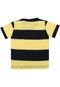 Camiseta Milon Menino Listrada Amarela - Marca Milon