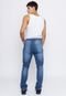 Calça Skinny Masculina em Jeans Azul - Cristal - Marca Unak