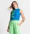 Blusa De Poly Light Estampado Endless Azul - Marca Endless