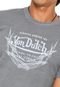 Camiseta Von Dutch  Logo Degradê Cinza - Marca Von Dutch 