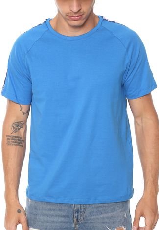 Camiseta Ride Skateboard Faixa  Azul
