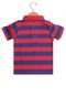 Camisa Polo Carinhoso Manga Curta Menino Vermelho/Azul - Marca Carinhoso