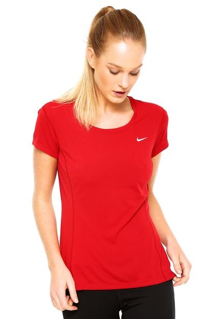 Camiseta Nike Dri-Fit Contour Vermelha - Marca Nike