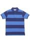 Camisa Polo Lacoste Kids Menino Listras Azul - Marca Lacoste Kids