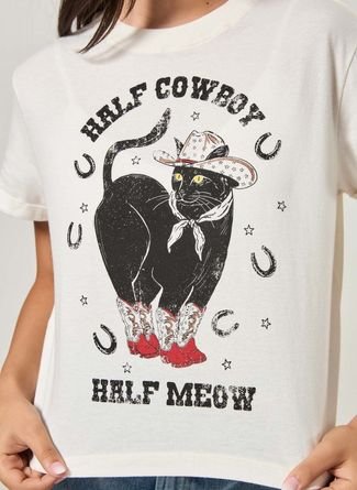 Camiseta Off-White Gato Cowboy