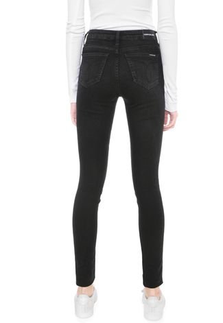 Calça Sarja Calvin Klein Jeans Skinny Básica Preta