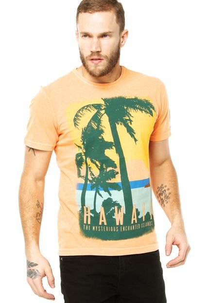 Camiseta FiveBlu Hawai Laranja - Marca FiveBlu