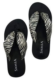 Sandalias Mujer Estampado Zebra Samia