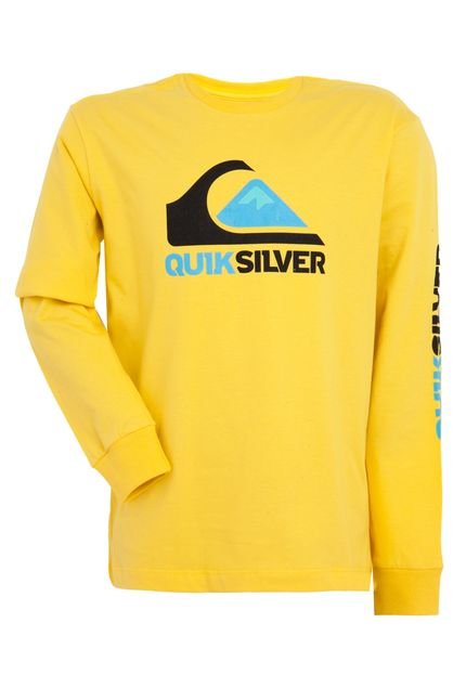 Camiseta Quiksilver Juvenil Chevron Box Amarelo - Marca Quiksilver