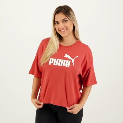Cropped Puma ESS Logo Feminino Vermelha - Marca Puma