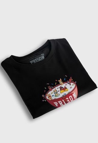 Camiseta Streetwear Prison Milk Splash Black
