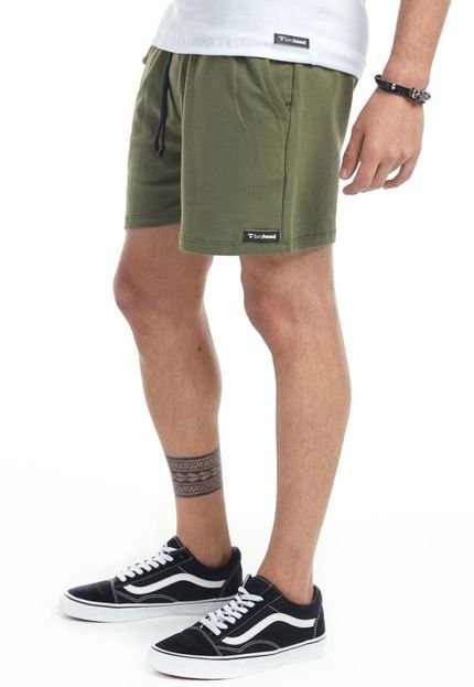 Shorts Masculino Brohood Moletom Verde Militar - Marca Brohood