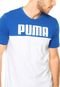 Camiseta Puma Rebel Block  Branca/Azul - Marca Puma
