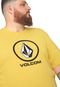 Camiseta Volcom Crisp Stone Amarela - Marca Volcom
