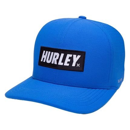 Boné Hurley Aba Curva Label SM23 Azul - Marca Hurley