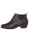 Bota DAFITI SHOES Salto Baixo Chelsea Preta - Marca DAFITI SHOES