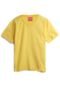 Camiseta Tricae Menino Liso Amarela - Marca Fakini