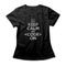 Camiseta Feminina Keep Calm And Code On - Preto - Marca Studio Geek 