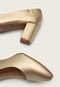 Scarpin Modare Metalizado Dourado - Marca Modare